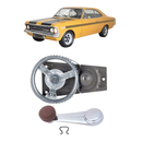 <transcy>Window Regulator Crank Handle Chrome with Brown Knob Opel Caravan Commodore Rekord C 2 doors 1968 to 1984</transcy>