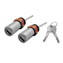 <transcy>2 Door Lock Cylinder with Keys Pair Opel Caravan Rekord C Commodore 1968 to 1984</transcy>