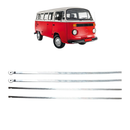 <transcy>Rearward Cargo Door Lock Pull Rod Kit VW Bus T2</transcy>
