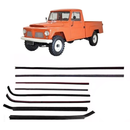 <transcy>Door Window Run Channel and Beltline Weatherstrip Seal Kit Ford F75 Willys Jeep </transcy>