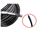 Kit Borracha Parabrisa Vigia + Friso Cromado Opala 4 Portas