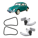 <transcy>Side Window Latch and Weatherstrip Rubber Seal VW Beetle 1959 to 1973</transcy>