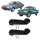 <transcy>Window Crank Handle Pair Opel Commodore Caravan Monza Ascona GM A20 D20 D40 Black</transcy>