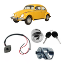 <transcy>Ignition and Starter Cylinder With Keys And Electric Swith Barrel Shaft Kit VW Beetle 1977 to 1996</transcy>