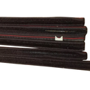 Kit Canaleta Pestana Quebra Vento Vidro Opala 2 Portas 64/84