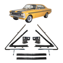 <transcy>Vent Window Frame Rubber Seal Hinge Kit Opel Rekord C Commodore Caravan 1968 to 1984</transcy>