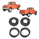 <transcy>Door and Windshield Rear Window Weatherstrip Rubber Seal Kit Ford F75 Willys Jeep</transcy>