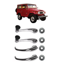 Kit Maçaneta Manivela Vidro Roseta Toyota Bandeirante 58a 82