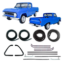 <transcy>Door Windshield Rear Vent Window Run Channel and Beltline Weatherstrip Rubber Seal Restoration Kit A10 C10 D10 GM Series</transcy>