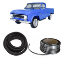 <transcy>Windshield Weatherstrip Rubber Seal with Locking Chrome Strip A10 C10 D10 GM Series </transcy>