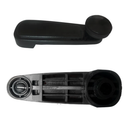 <transcy>Window Crank Handle Pair Opel Commodore Caravan Monza Ascona GM A20 D20 D40 Black</transcy>