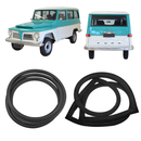 <transcy>Windshield and Rear Window Weatherstrip Rubber Seal kit Ford Rural Willys Jeep Station Wagon</transcy>