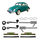 Kit Máquina Vidro Manual Borboleta Suporte Fusca 1956 A 1970