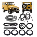 <transcy>Restoration Kit Door Trunk Rubber Seal Windshield Rear Window Run Channel Beltline Weatherstrip Toyota Land Cruiser 40 Series FJ40 FJ45 BJ40</transcy>