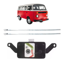 <transcy>Rearward Cargo Door Lock Pull Rod Kit VW Bus T2</transcy>