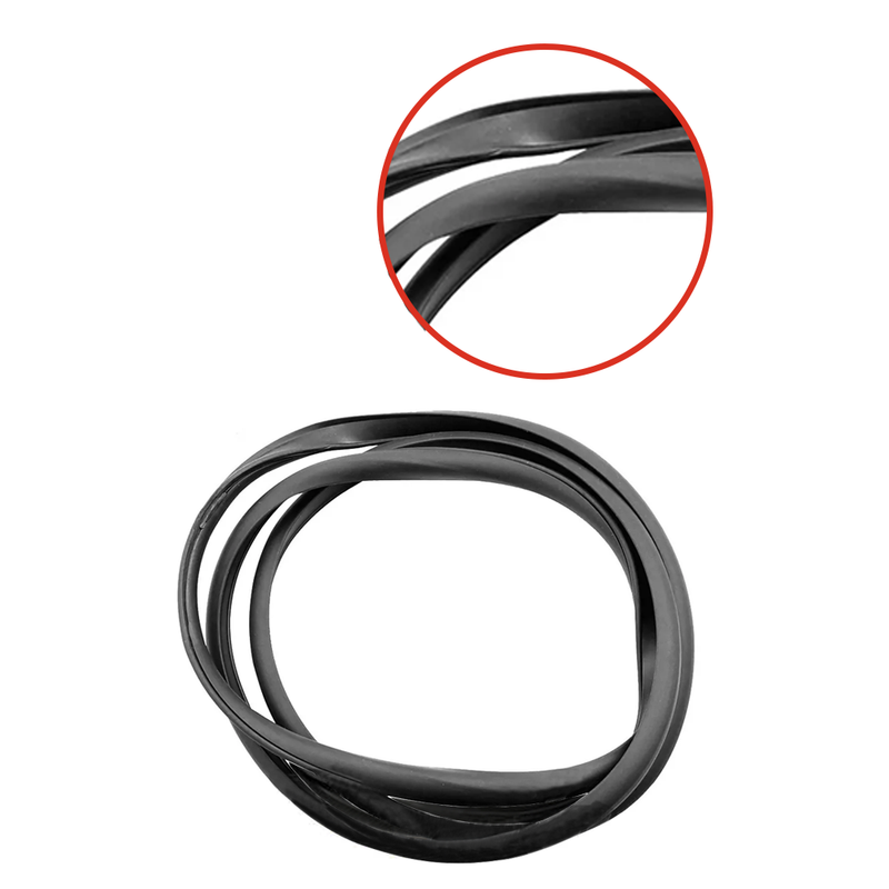 <tc>Pair Rear Side Window Weatherstrip Rubber Seal Fiat 127</tc>