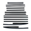 <transcy>Door Window Run Channel and Beltline Weatherstrip Seal Kit Opel Commodore 4 Doors 1985 to 1990</transcy>