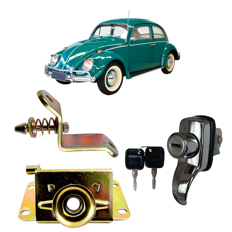 <transcy>Hood Latch Lock with Handle VW Beetle 1959 to 1970</transcy>