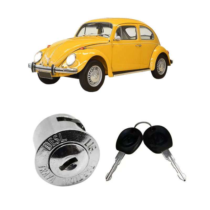 <transcy>Ignition and Started Cylinder with Keys VW Beetle 1977 to 1996 Brasilia Variant TL</transcy>
