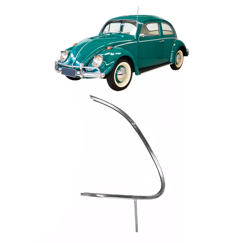 <transcy>Vent Window Frame Chrome VW Beetle 1959 to 1970</transcy>
