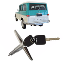 <transcy>Trunk Handle Lock Cylinder Keys Ford Rural Willys Jeep Station Wagon</transcy>