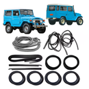 <transcy>Restoration Kit Door Trunk Rubber Seal Windshield Rear Window Run Channel Beltline Weatherstrip Toyota Land Cruiser 40 Series FJ40 FJ45 BJ40</transcy>