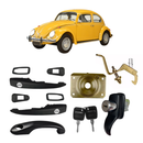 Kit Maçaneta Fechadura Chave Porta Capo Motor Fusca 77 A1996