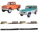 <transcy>Window Regulator Sash with Rubber Pair Ford F75 Rural Willys Jeep Station Wagon</transcy>