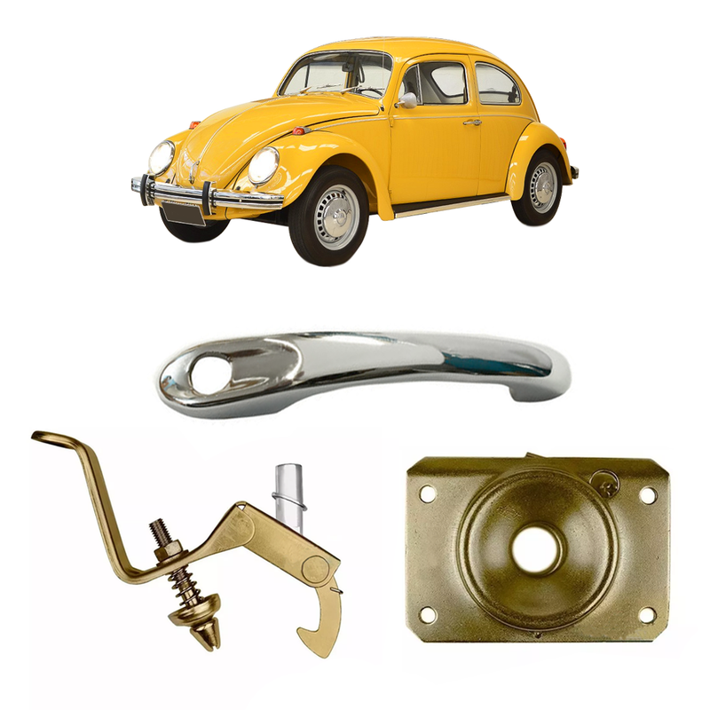 <transcy>Hood Latch Lock With Handle Kit VW Beetle 1971 to 1996</transcy>