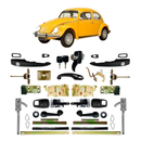 <transcy>Complete Restoration Kit Door Hood DeckLid Engine Handle Latch Lock Cylinder Keys Manual Window Regulator VW Beetle 1978 to 1996</transcy>