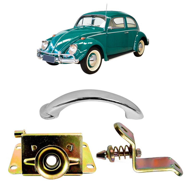 <transcy>Hood Latch Lock and Handle Kit VW Beetle 1959 to 1970</transcy>