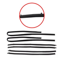 Kit Borracha Porta Capô Mala Canaleta Vidro Del Rey 4 Portas