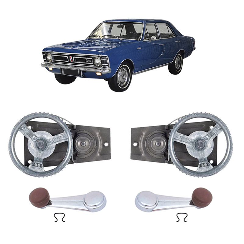 <transcy>Rear Window Regulator Pair Opel Commodore A Rekord C 4 doors 1968 to 1984</transcy>