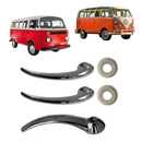 Kit Maçaneta Interna Porta Roseta Kombi Até 1975 Marfim Bege