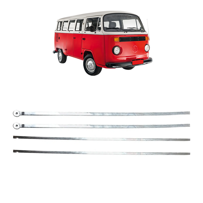 <transcy>Rearward Cargo Door Lock Pull Rod Kit VW Bus T2</transcy>