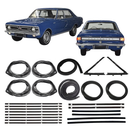 <transcy>Complete Restoration Door and Window Weatherstrip Rubber Seal Kit 4 Door Opel Rekord C Commodore 1968 to 1977</transcy>