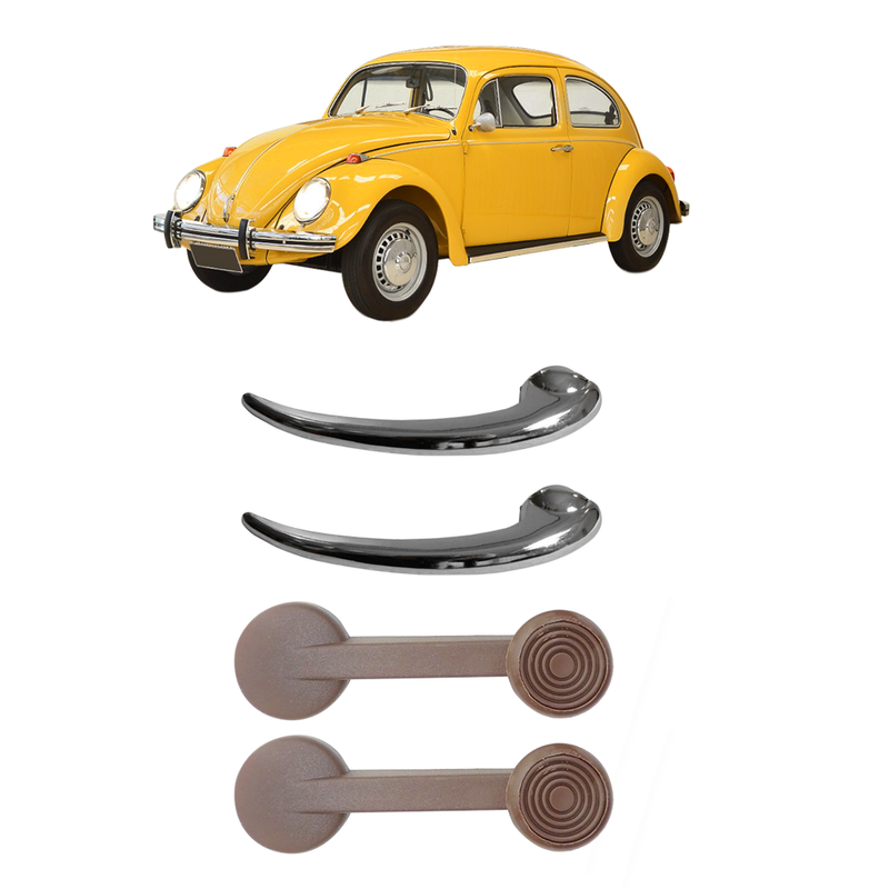 <transcy>Interior Door Handle and Window Crank Kit VW Beetle 1971 to 1996</transcy>