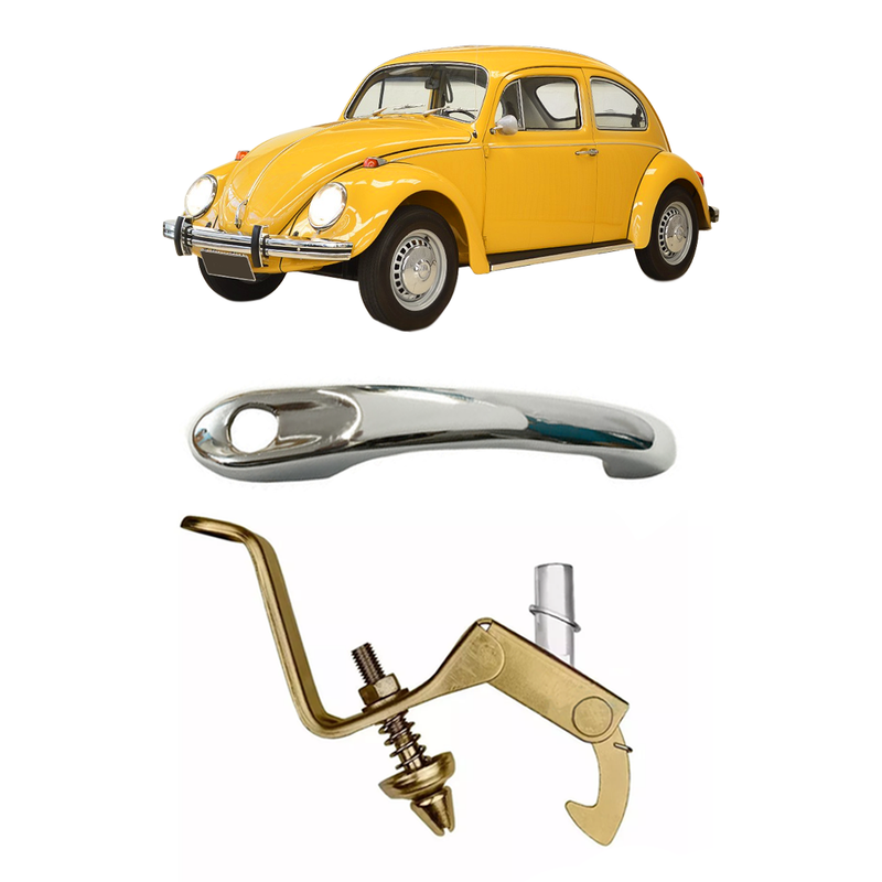 <transcy>Hood Latch Lock and Handle Kit VW Beetle 1971 to 1996</transcy>