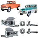 <transcy>Window Regulator and Window Crank Handle Kit Ford F75 Rural Jeep Willys</transcy>