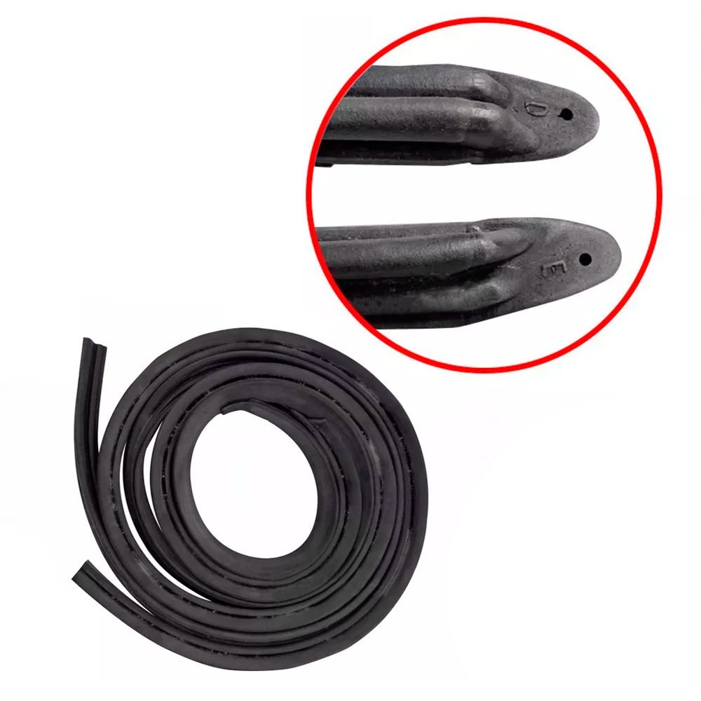 Kit Restauração Borracha Porta Vidro Opala 2 Portas 80 A 84