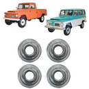 4 Roseta Acabamento Maçaneta Manivela Porta Ford F75 Rural