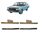 Par Suporte Vidro Com Borracha Corcel Belina 2 Del Rey 4 Pts