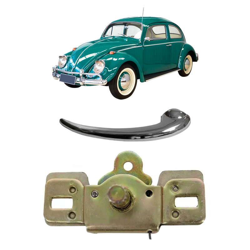 <transcy>Inner Door Latch Lock With Interior Door Handle VW Beetle 1959 to 1977</transcy>