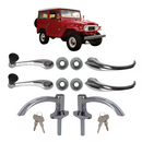 Kit Maçaneta Manivela Roseta Porta Toyota Bandeirante 58a 82