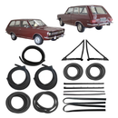 Kit Borracha Porta Parabrisa Vigia Canaleta Pestana Belina 1