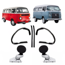 Kit Trinco Borracha Encosto Quebra Vento Kombi 1975 Até 2013