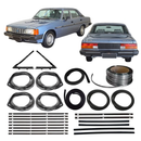 <transcy>Complete Restoration Weatherstrip Rubber Seal Kit + Chrome Lockstrip 4 Door Opala 1980 to 1984</transcy>