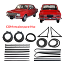 Kit Borracha Porta Parabrisa Mala Canaleta Pestana Corcel 1