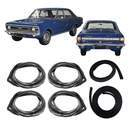 <transcy>Door Trunk and Hood Weatherstrip Rubber Seal Kit Opel Rekord C Commodore 4 Doors 1968 to 1977</transcy>