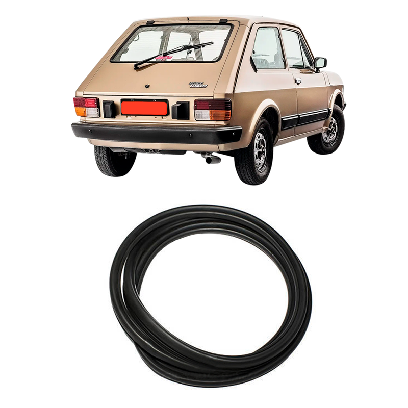 <tc>Rear Window Weatherstrip Rubber Seal Fiat 127</tc>